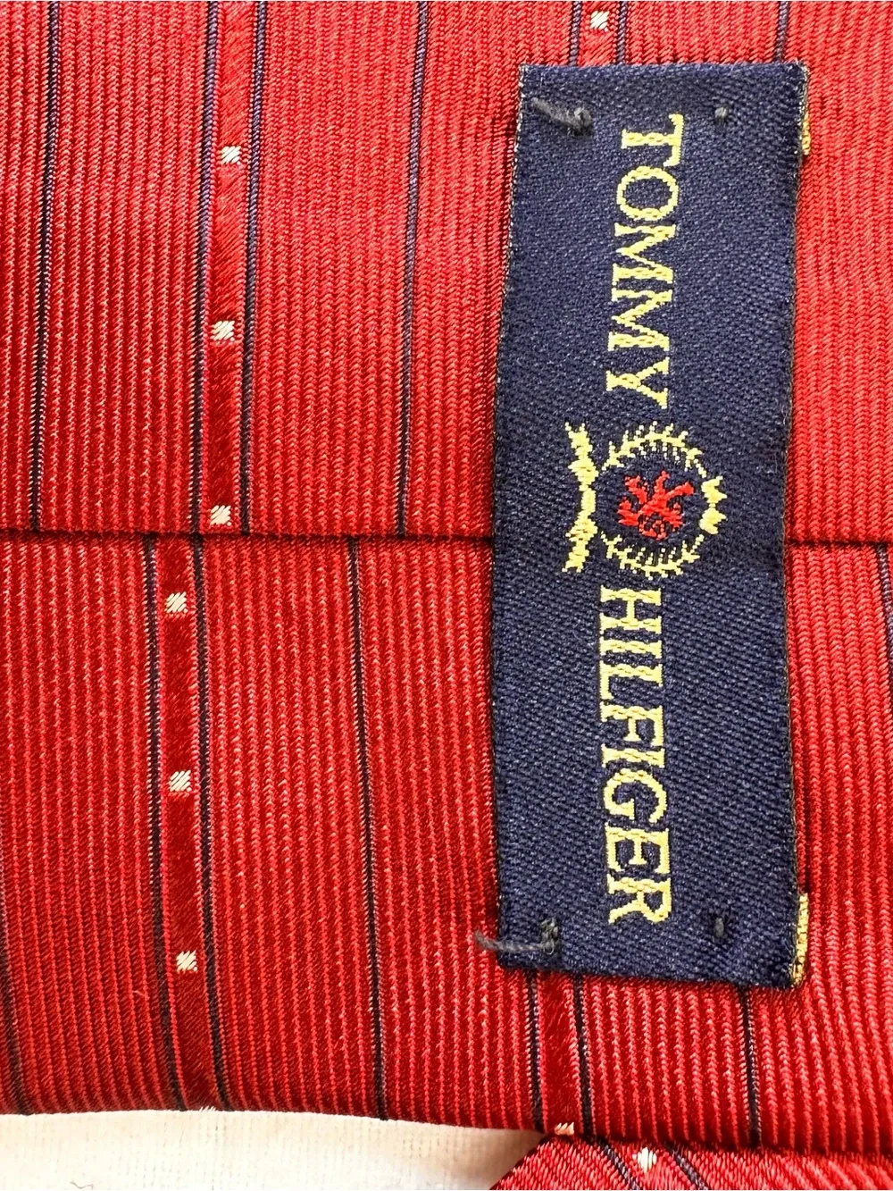Classic Red Striped Men's Tie - Unbranded